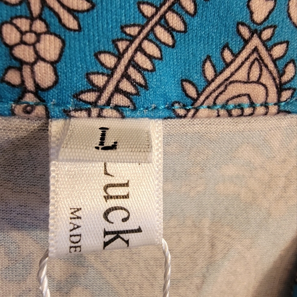 LUCKYMORE 2 pocket zip-up short sleeve dress shirt. Size L. NWT* - Picture 3 of 6